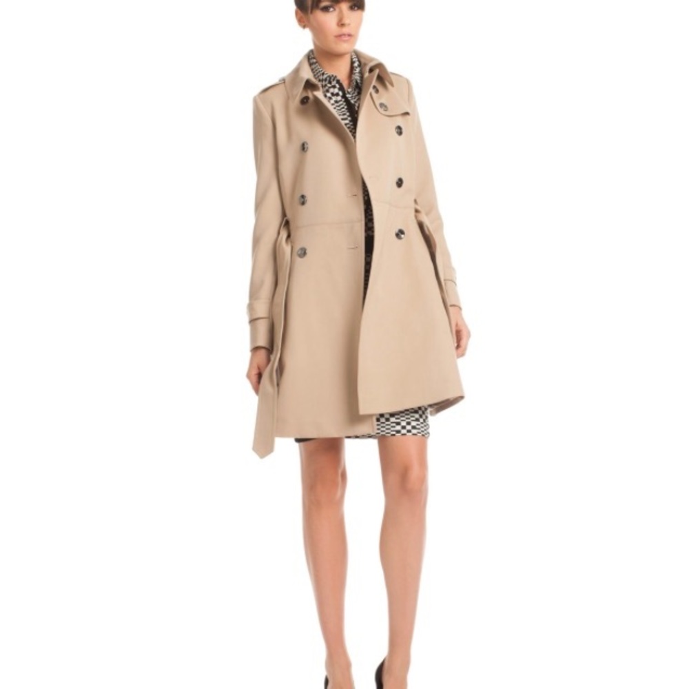 TRINA TURK TRENCH COAT SIZE 6 NWT - Picture 7 of 8